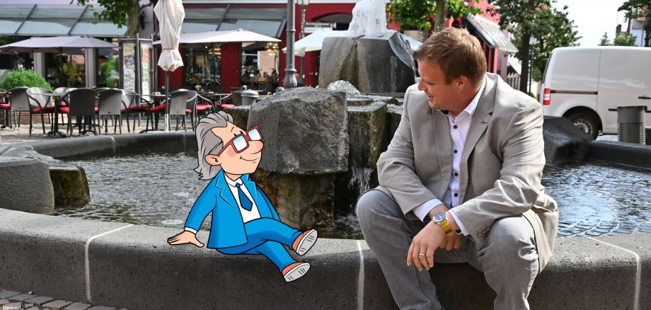 Konrad mit Bürgermeister